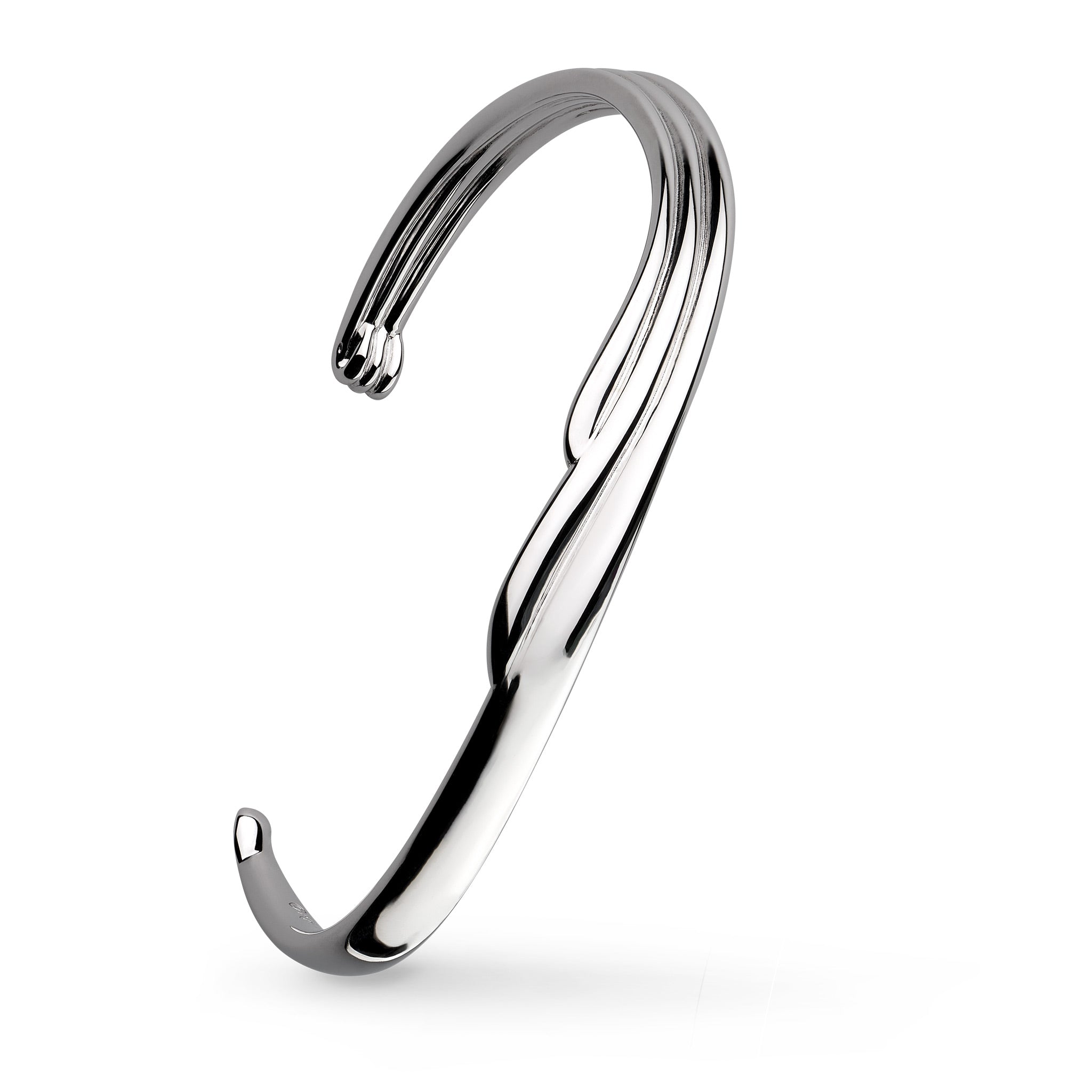 Kit Heath | Oceane Shell Wave Narrow Cuff Bangle