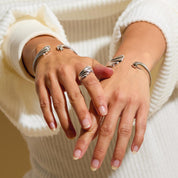 Kit Heath | Oceane Shell Echo Grande Hinged Bangle