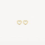 Blush Gold | 14K Heart Studs