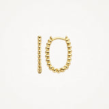 Blush Gold | 14K Yellow Gold 16mm Sphere Hoops