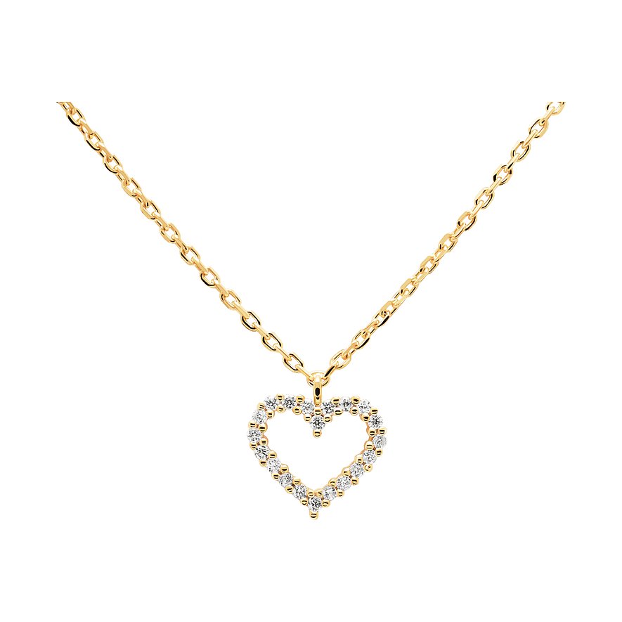 PDPAOLA | White Heart Necklace