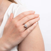 Diamonfire | Zirconia Heart Cluster Ring