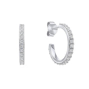 Diamonfire | Zirconia 3/4 Hoop Earrings