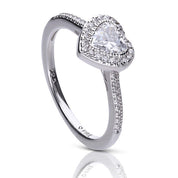 Diamonfire | Zirconia Heart Cluster Ring