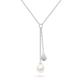 Kit Heath | Coast Pebble Glisten Pave 17" Lariat Necklace