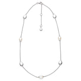 Kit Heath | Coast Pebble Pearl Station 18" Necklace