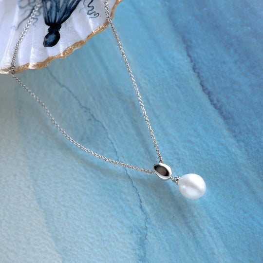 Kit Heath |  Coast pebble Freshwater Pearl 18" Necklace