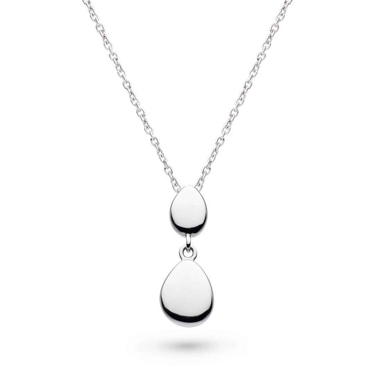 Kit Heath |  Coast Pebbles Double Droplet 18" Necklace