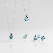 Kit Heath | Coast Pebble Swiss Blue Topaz Necklace