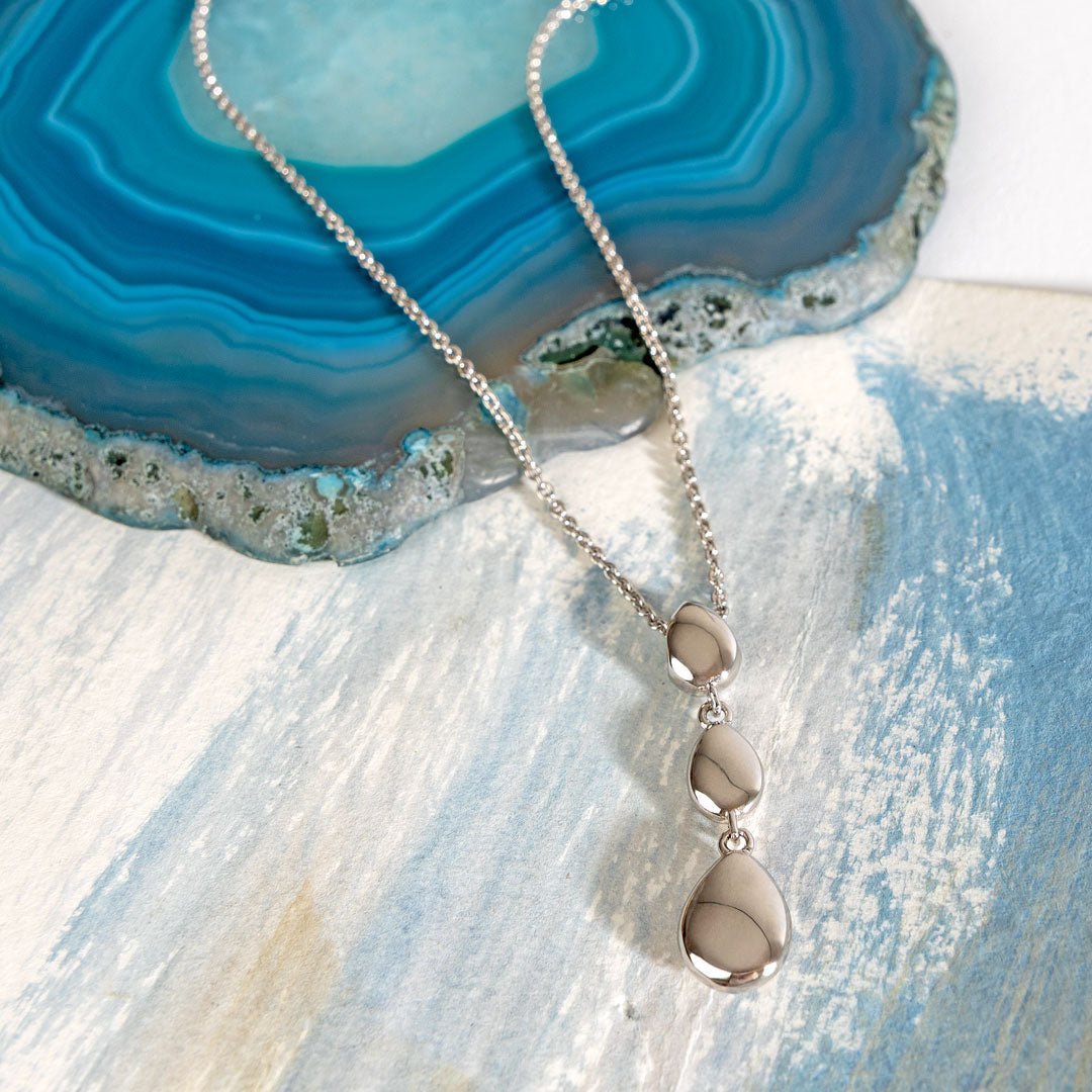 Kit Heath | Coast Pebble Triple Linking 18" Necklace