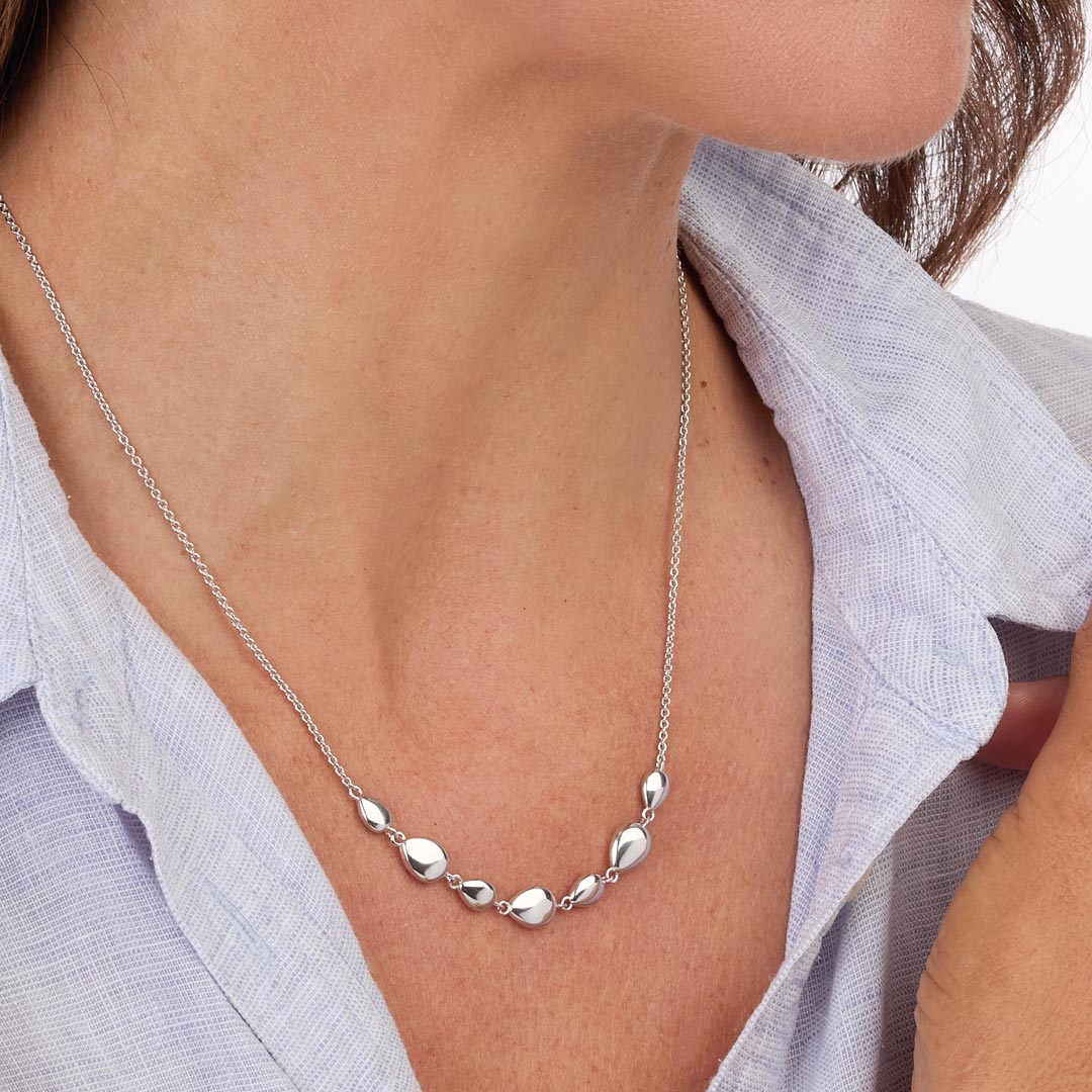 Kit Heath | Coast Pebble Linking Pebbles 18" Necklet