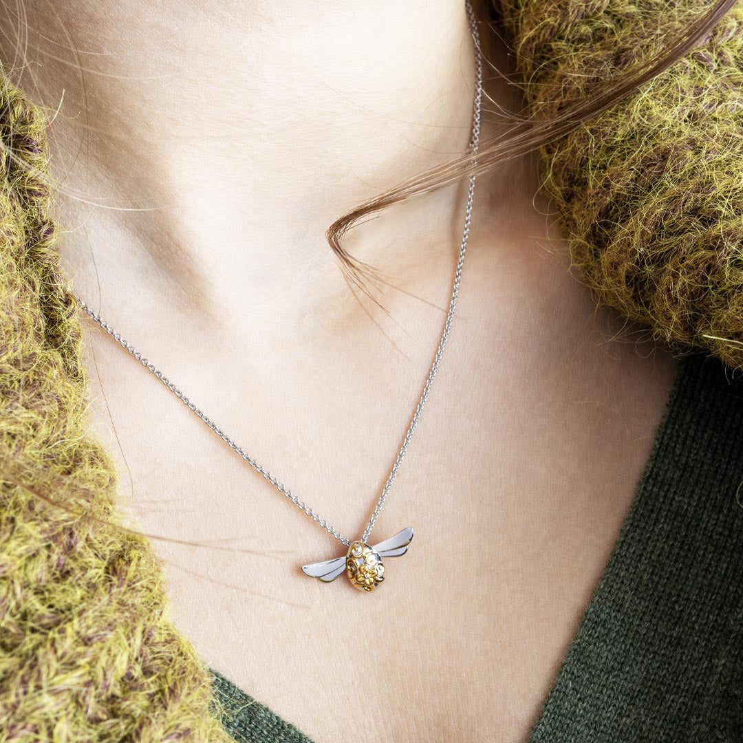 Kit Heath | Blossom Flyte Midi Honey Bee 18" Necklace
