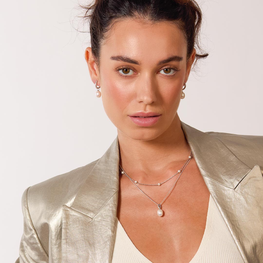 Kit Heath | Revival Pearl Glitz 18"  Drop Necklace