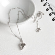 Kit Heath | Desire kiss Midi Heart 18" Necklace