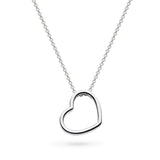 Kit Heath | Love Silver Heart Outline Necklace