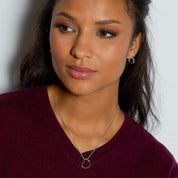 Kit Heath | Love Silver Heart Outline Necklace