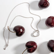 Kit Heath | Love Silver Heart Outline Necklace