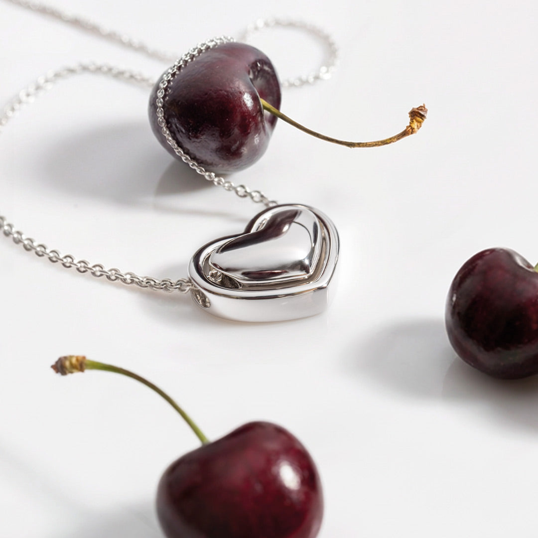 Kit Heath | Big Love Silver Heart Necklace