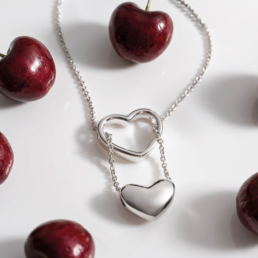 Kit Heath | Big Love Silver Heart Necklace