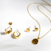 Kit Heath | Mirage Reflect Golden Round Disc Necklace
