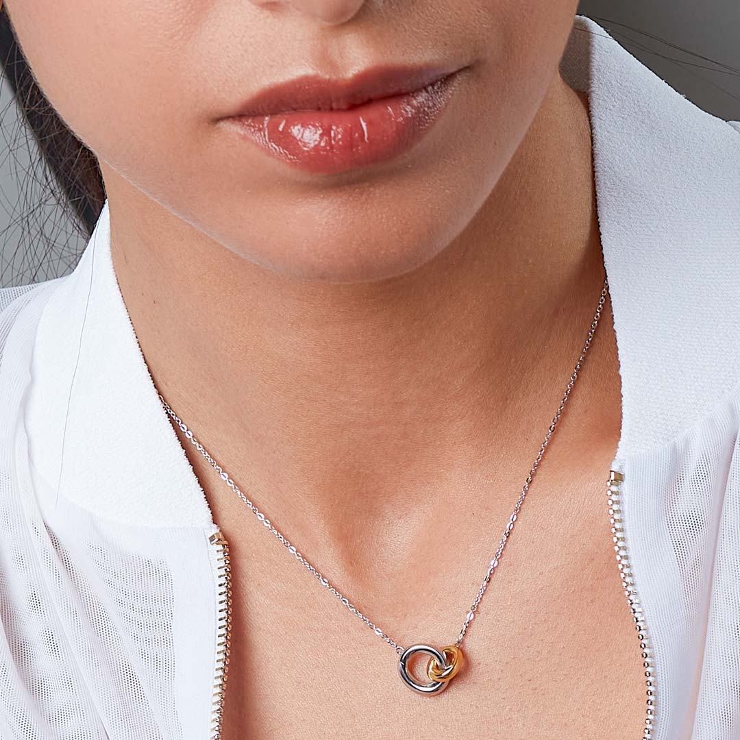 Kit Heath |  Bevel cirque Link Golden 18" Necklet