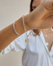 Anna Beck | Classic Dotted Stacking Cuff Silver