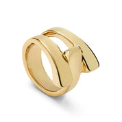 UNO de 50 | Gold Plate triple band Ring