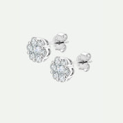 Creative Brilliance | Ava 9ct White Gold 1ct tw Lab Grown Diamond Earrings