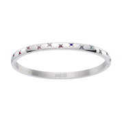 Bijoux De Mimi | Amelia Rainbow Silver Star Bangle