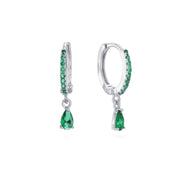 Bijoux De Mimi | Ottillie Raindrop Green Huggie Earring
