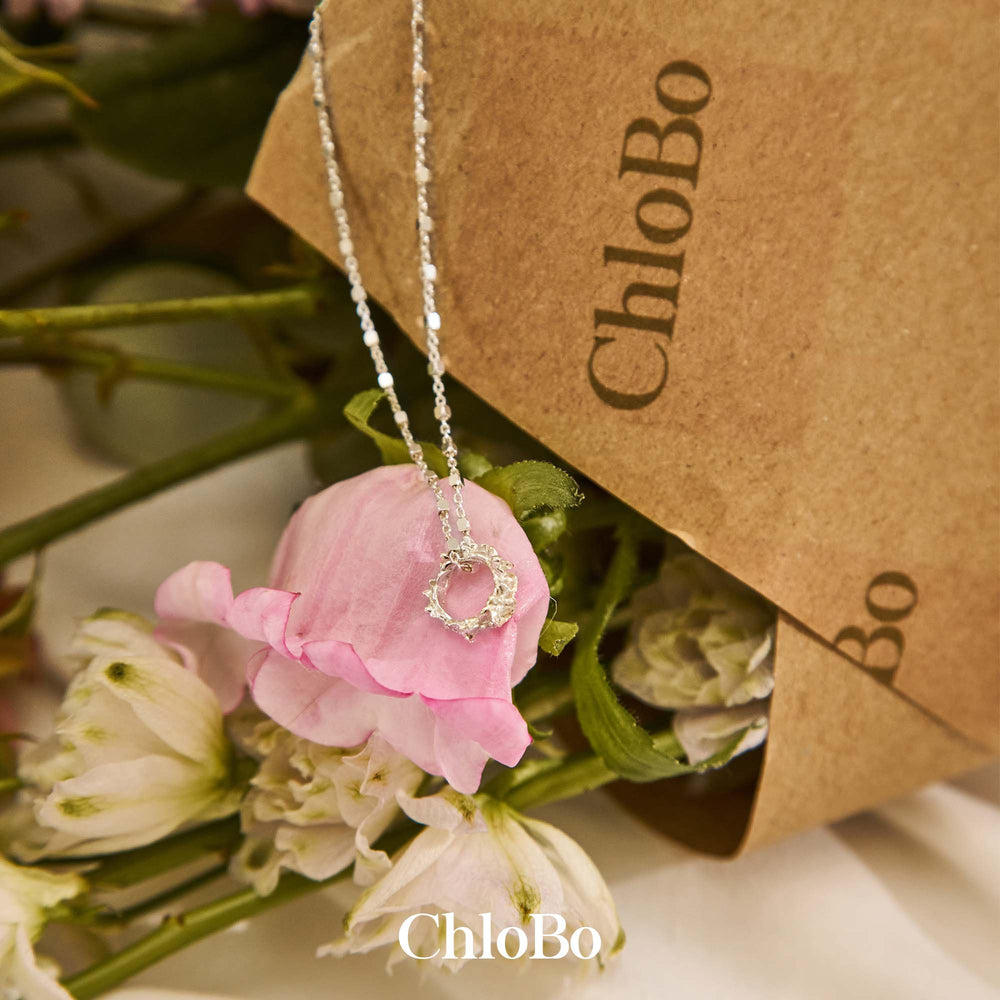 ChloBo | Delicate Cube Chain Wisteria Necklace