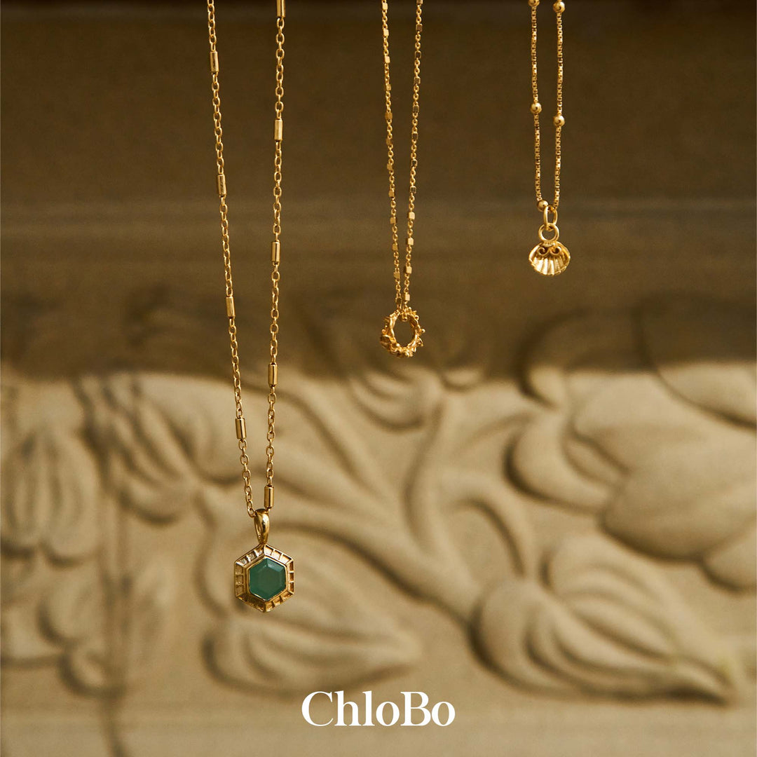 ChloBo | Gold Bobble Chain Travel Seeker Necklace