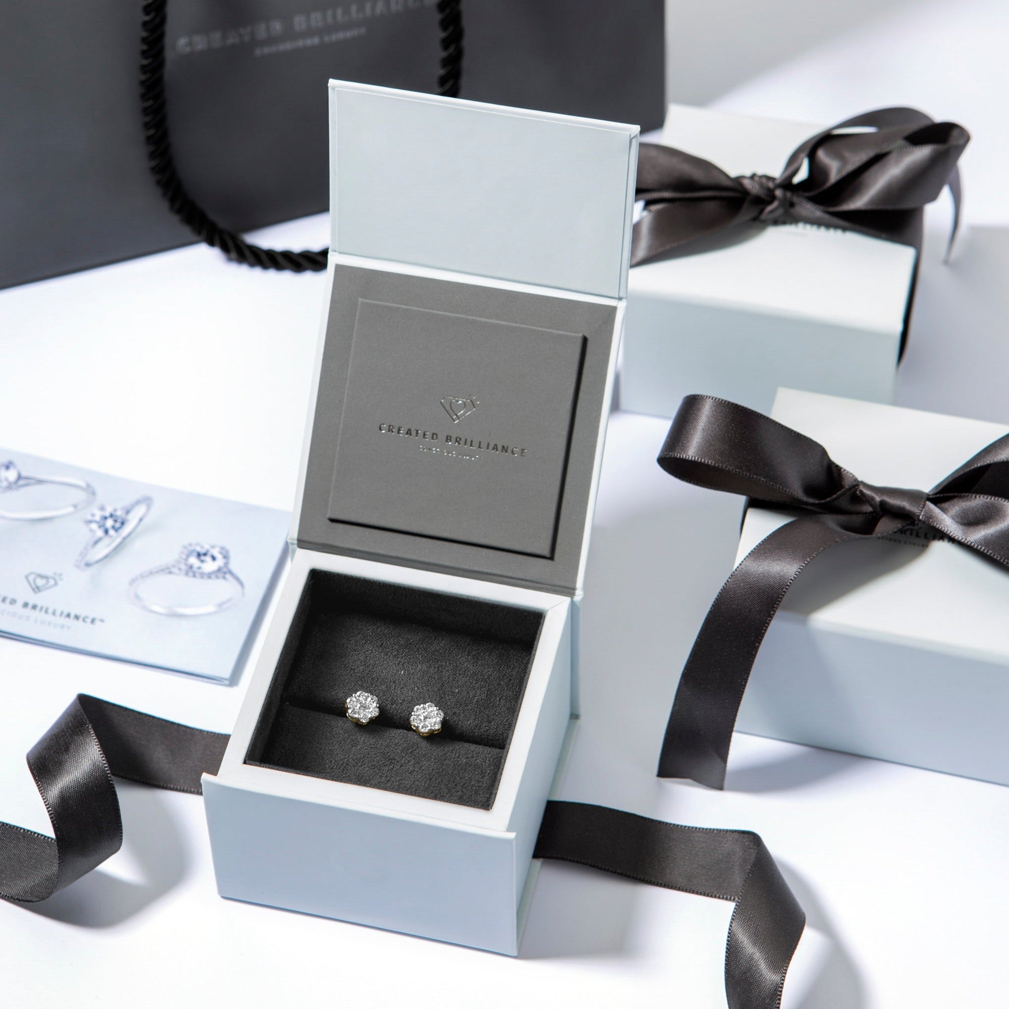 Creative Brilliance | Ava | 9ct Yellow Gold 1.00ct tw Lab Grown Diamond Earrings