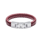 Fred Bennett | Burgundy Leather Large Clasp Bracelet