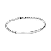 Fred Bennett | Sterling Silver Slim ID Bar Bracelet