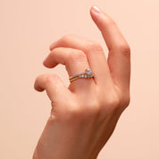 Creative Brilliance | Margot 9ct Yellow Gold 0.50ct tw Lab Grown Diamond Ring