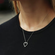 Creative Brilliance | Liza 9ct White Gold 0.50ct tw Lab Grown Diamond Necklace