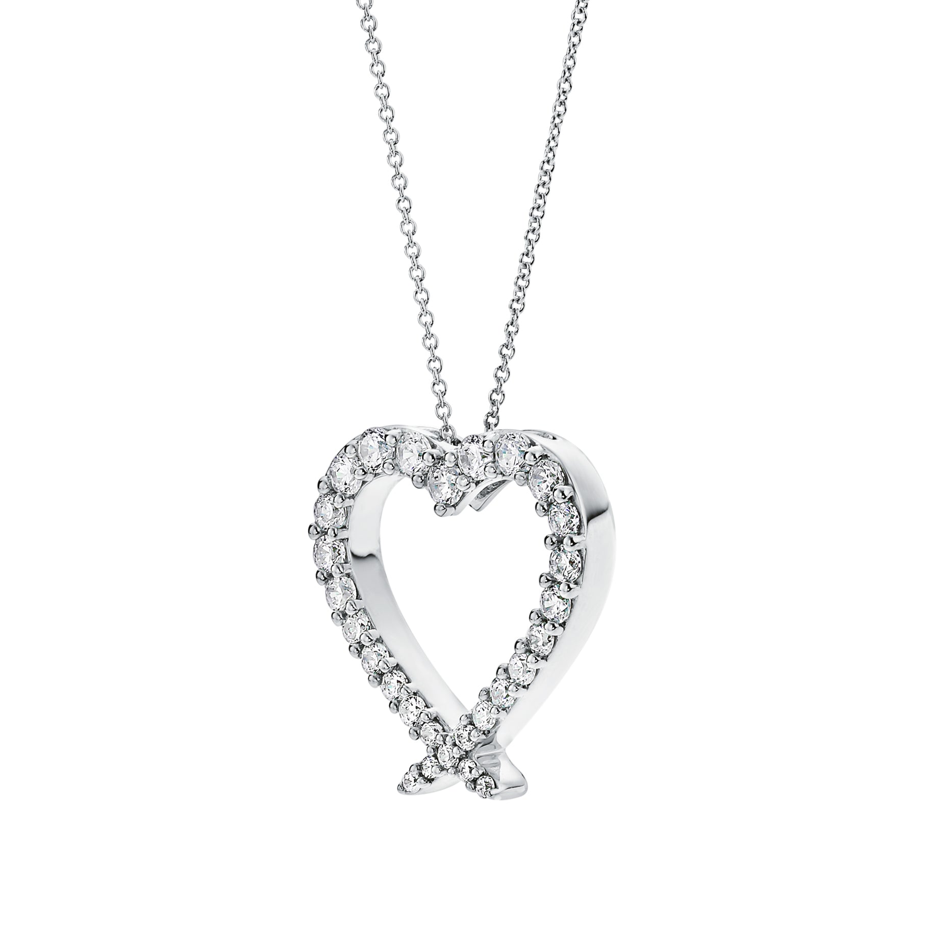 Creative Brilliance | Liza 9ct White Gold 0.50ct tw Lab Grown Diamond Necklace