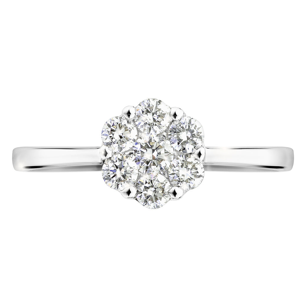 Creative Brilliance | Reese 9ct White Gold 0.46ct tw Lab Grown Diamond Ring