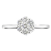 Creative Brilliance | Reese 9ct White Gold 0.46ct tw Lab Grown Diamond Ring