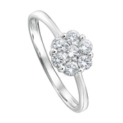 Creative Brilliance | Reese 9ct White Gold 0.46ct tw Lab Grown Diamond Ring