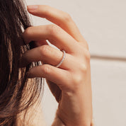 Creative Brilliance | Odette 9ct White Gold 0.50ct tw Lab Grown Diamond Ring