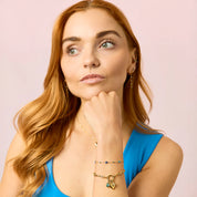 Beatrice Gold Blue Bracelet