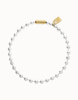UNO de 50 | Snowflake Two Tone Necklace