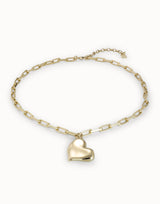 UNO de 50 | Heartbeat Gold Plated Necklace
