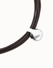 UNO de 50 | Multistrand Leather Necklace with Sphere