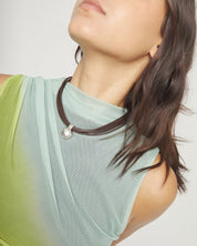 UNO de 50 | Multistrand Leather Necklace with Sphere