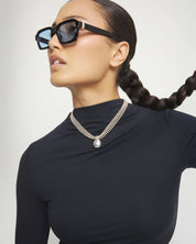 UNO de 50 | Silver Thread Necklace with Sphere