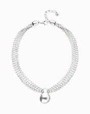 UNO de 50 | Silver Thread Necklace with Sphere