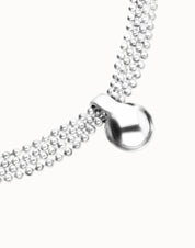 UNO de 50 | Silver Thread Necklace with Sphere